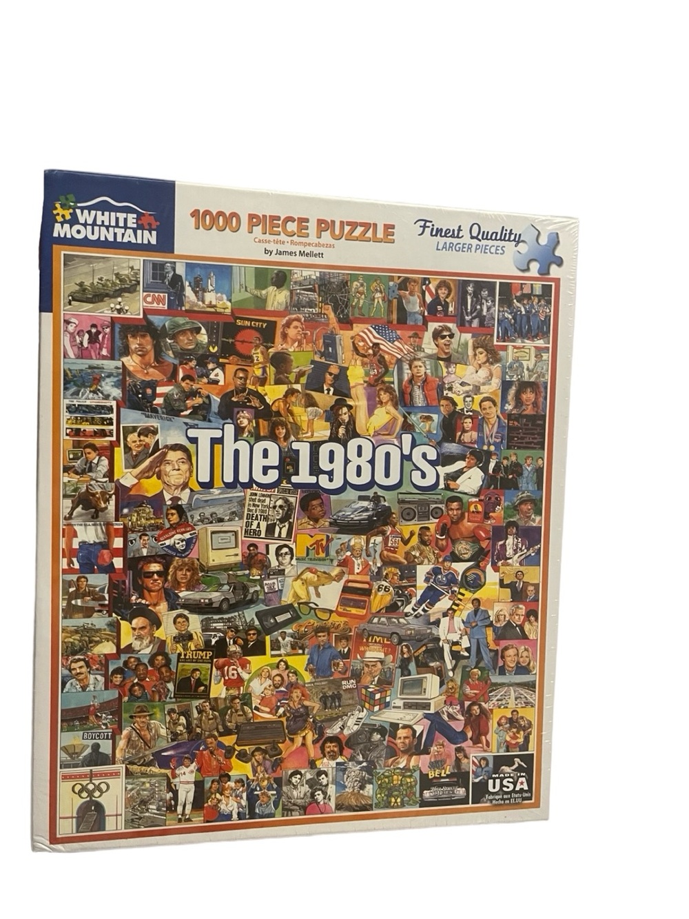 White Mountain Multicolor Puzzle - The 1980's Collage